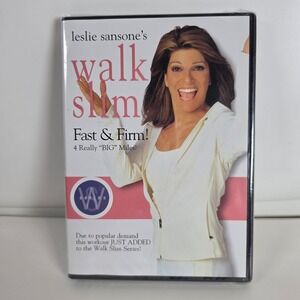 Leslie Sansone Walk Slim Fast & Firm 4 Really BIG Miles Workout DVD NEW SEALED